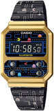 Casio Vintage x PAC-MAN Digital Black/Gold Men's Watch A100WEPC-1B