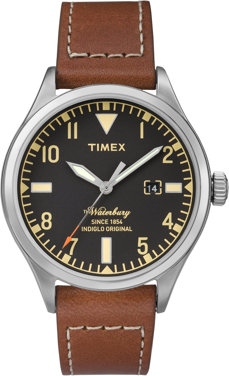 Timex Waterbury Heritage Indiglo Original Leather Strap Men's