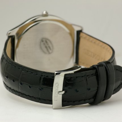 Seiko dress watch on sale leather