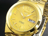 Seiko 5 Automatic 21 Jewels Gold Tone Men's Watch SNKE46J1