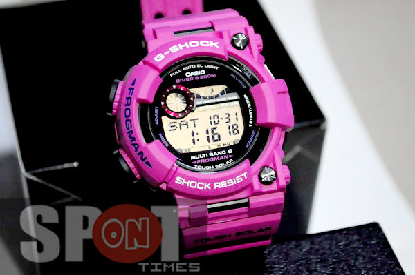 Casio G Shock Frogman Sunrise Purple Multiband 6 Men s Watch GWF