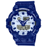 Casio G-Shock Blue and White Porcelain Steeled Men's Watch GA-700BWP-2A