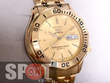 Seiko 5 Sports Gold Plated Stainless Steel Men's Watch SNK036K1