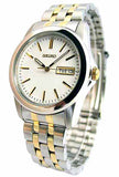 Seiko Quartz White Dial Stainless Steel Men's Watch SGG695P1