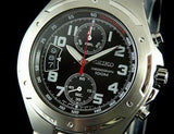 Seiko Chronograph 100m Black Dial Men's Watch SNN137P1
