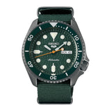 Seiko 5 Automatic 100m Green Nylon Strap Men's Watch SRPD77K1