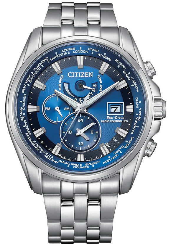 Citizen Eco-Drive Radio-Controlled Blue Dial Diver's 200m Men's Watch AT9120-89L