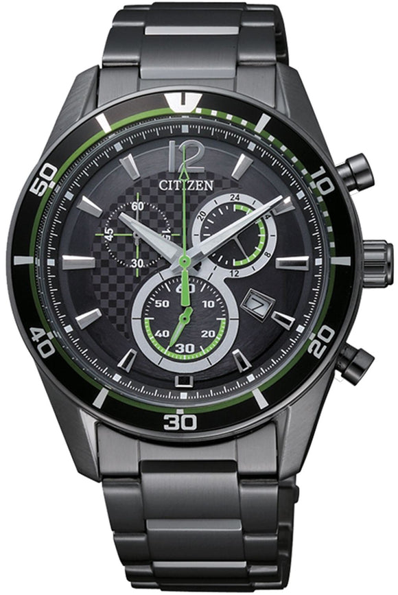 Citizen Solar Power Sports Chronograph Stainless Steel Men's Watch AT2115-52E
