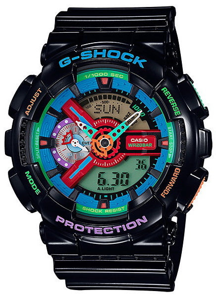 Casio G-Shock Crazy Color Analog Digital Resin Men's Watch GA-110MC-1A