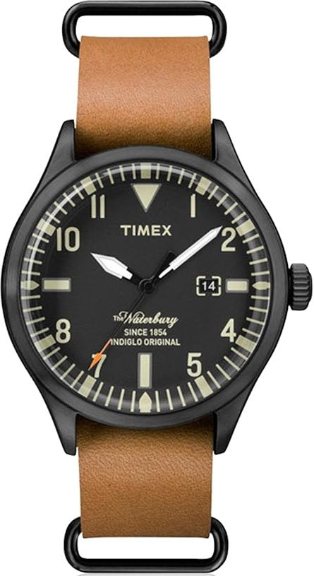 Timex The Waterbury Date Leather Strap Quartz Men's Watch TW2P64700
