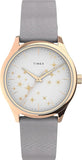 Timex Starstruck Rose Gold-Tone Leather Ladies Watch TW2U57200