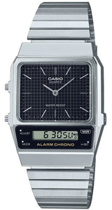 Casio Vintage Stainless Steel Analog Digital Dual Time Men's Watch AQ-800E-1A