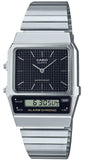 Casio Vintage Stainless Steel Analog Digital Dual Time Men's Watch AQ-800E-1A