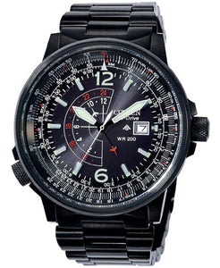 Citizen Promaster Sky Eco Drive NightHawk Pilot Men's Watch BJ7019-62E