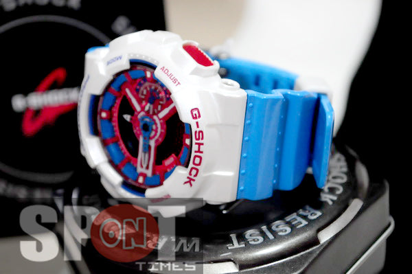 Casio G-Shock Blue and Red Big Face Men's Watch GA-110AC-7 – Spot