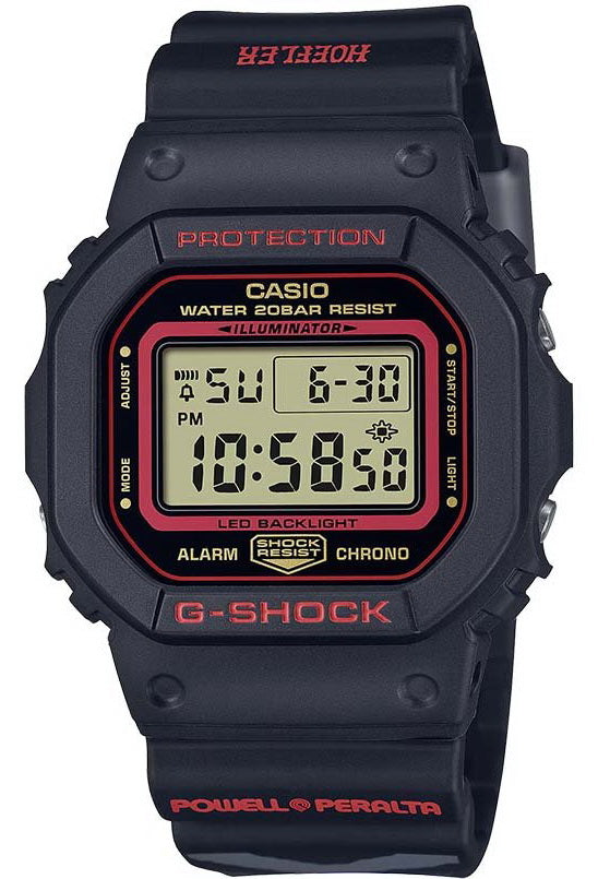 Casio G-Shock Kelvin Hoefler x Powell Peralta Digital Men's Watch DW-5600KH-1