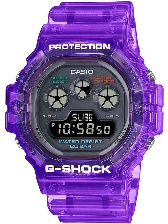 Casio G-Shock Transparent Purple Digital Men's Watch DW-5900JT-6