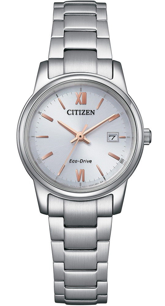 Citizen Eco Drive Sapphire Glass Stainless Steel Ladies Watch EW2318-73A