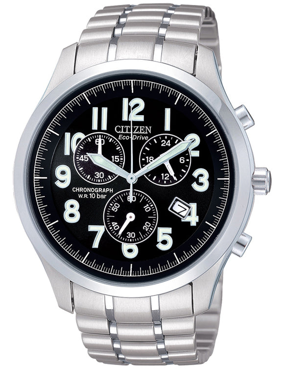 Citizen Eco-Drive Sports Chronograph Stainless Steel Men's Watch AT0371-53F