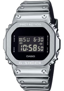 Casio G-Shock Monochrome Aesthetic Metal Bezel Men's Watch GM-5600YM-8