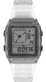 Q Timex Retro Digital Classic Translucent Men's Watch TW2W45200