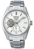 Seiko Presage ‘Shiro’ Sharp-Edged Open Heart Automatic Men's Watch SPB415J1
