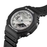 Casio G-Shock Black x Silver Carbon Core Analog Digital Men's Watch GA-2100SB-1A