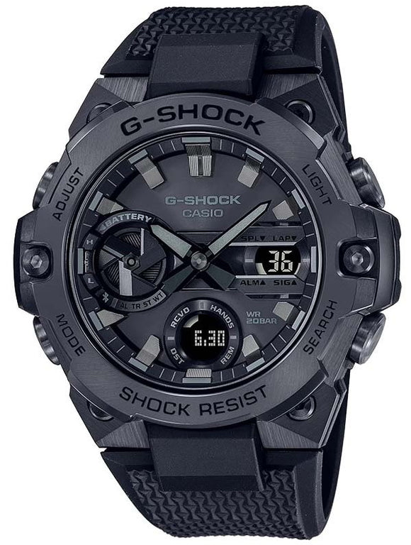 Casio G-Shock G-Steel All Black Bluetooth Tough Men's Watch GST-B400BB-1A