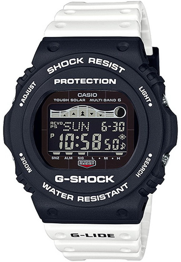Casio G-Shock G-LIDE Solar Atomic Radio Moon Tide Men's Watch GWX-5700SSN-1