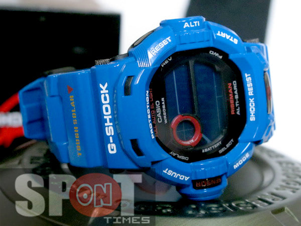 Casio G-Shock Riseman Tough Solar Men's Watch G-9200BL-2 – Spot On