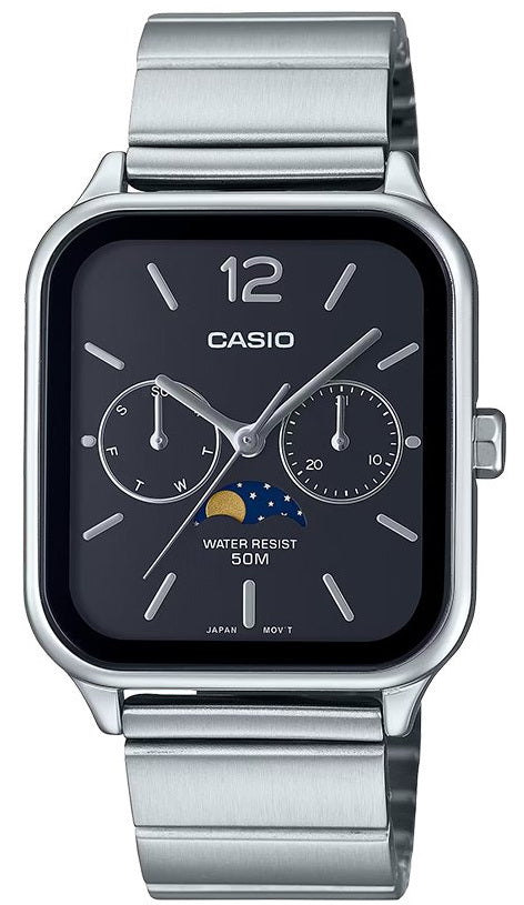Casio Moonphase Quartz Stainless Steel Men's Watch MTP-M305D-1A