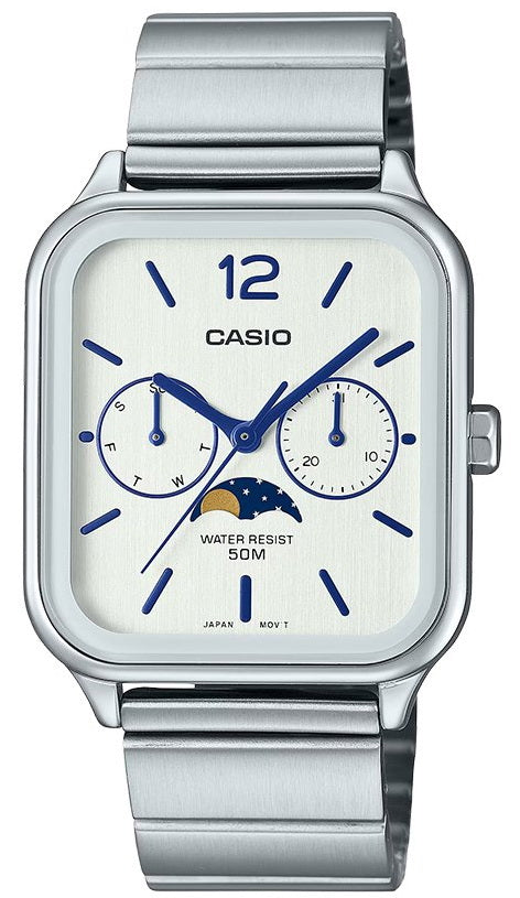 Casio Moonphase Quartz Stainless Steel Men's Watch MTP-M305D-7A