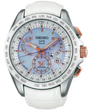 Seiko Astron 8X Series GPS World Time Solar Leather Strap Men's Watch SSE063J1