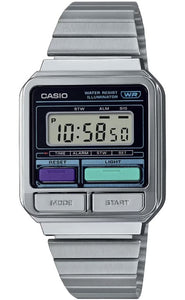 Casio Vintage Series Silver Stainless Steel Unisex Watch A120WE-1A