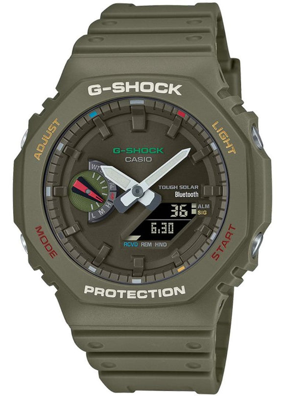 Casio G-Shock Carbon Core Bluetooth Solar Colorful Men's Watch GA-B2100FC-3A