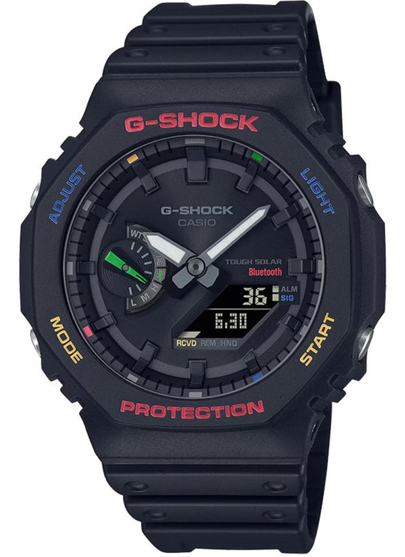 Casio G-Shock Carbon Core Bluetooth Solar Colorful Men's Watch GA-B2100FC-1A