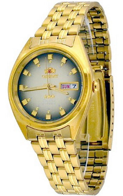 Orient 3 Star 21 Jewels Gold Tone Automatic Men's Watch FAB00001P9
