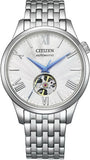 Citizen Open Heart Silver Dial Automatic Men's Watch NH9130-84A