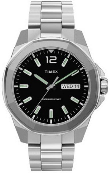 Timex Essex Avenue Black Stainless Steel Men's Watch TW2U14700