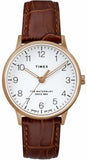 Timex Waterbury Rose Gold Leather Strap Ladies Watch TW2R72500