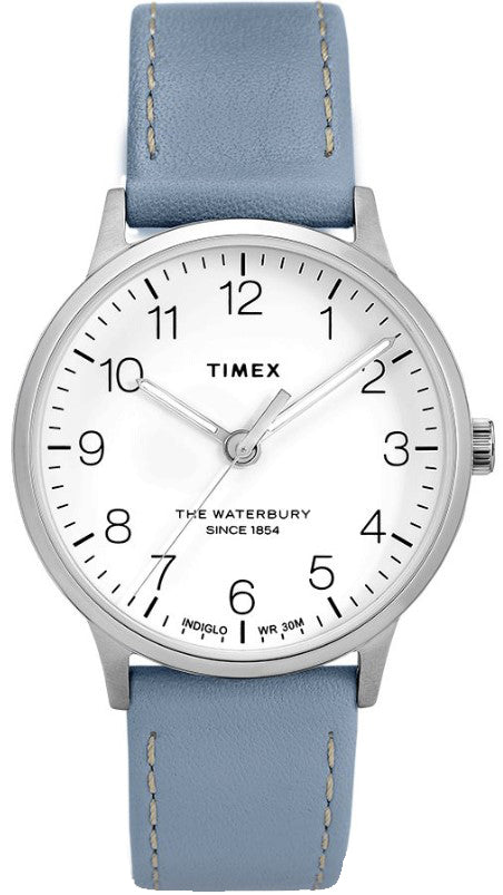 Timex Waterbury Classic Leather Strap Ladies Watch TW2T27200