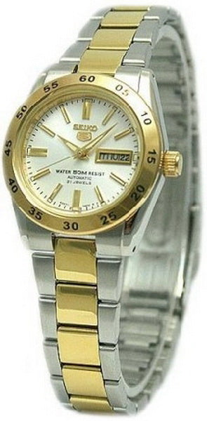 Seiko 5 Water 50m Resist Two-Tone Automctic Ladies Watch SYMG42J1 ...
