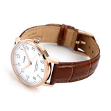 Timex Waterbury Rose Gold Leather Strap Ladies Watch TW2R72500