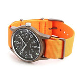 Timex MK1 Aluminum Orange Nylon Strap Men's Watch TW2T10200