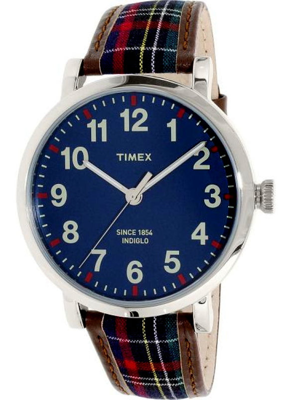 Timex 1854 Indiglo Leather Strap Men's Watch TW2P695