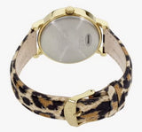 Timex Leopard Print Leather Strap Quartz Ladies Watch TW2P69800