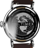 Timex Waterbury Standard Coin Edge Leather Strap Men's Watch TW2W20300