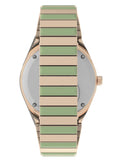 Q Timex Malibu Expansion Band Stainless Steel Ladies Watch TW2V38700