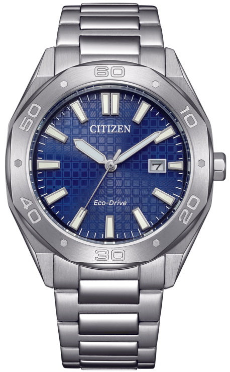 Citizen Eco-Drive Black Dial 100m Stainless Steel Men's Watch BM7630-80L