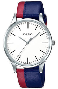Casio Analog Bicolor Leather Strap Men's Watch MTP-E133L-2E